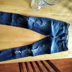 Banana Republic distressed skinny jeans. Size 26
